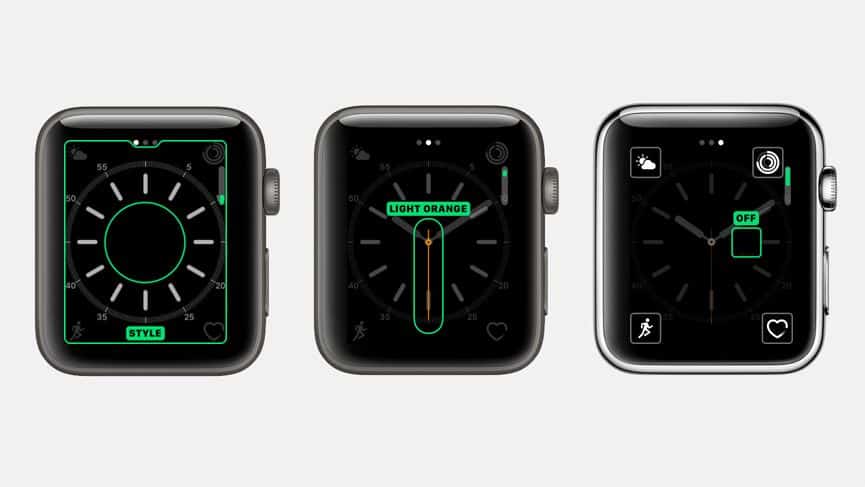 Interface for Apple Watch