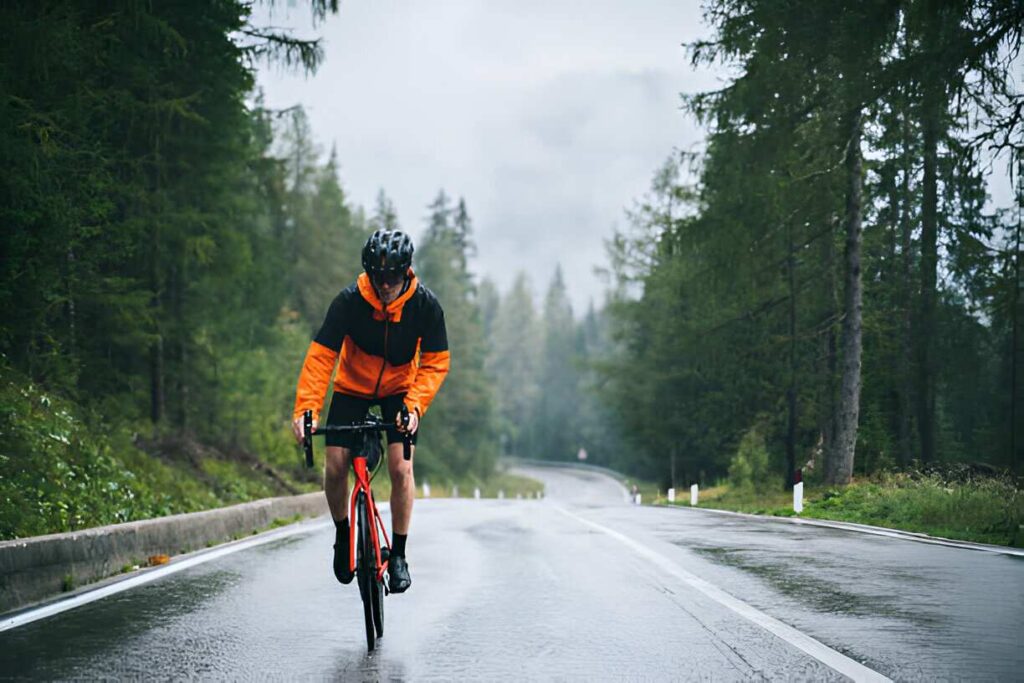 Mountain Bike in Wet Weather